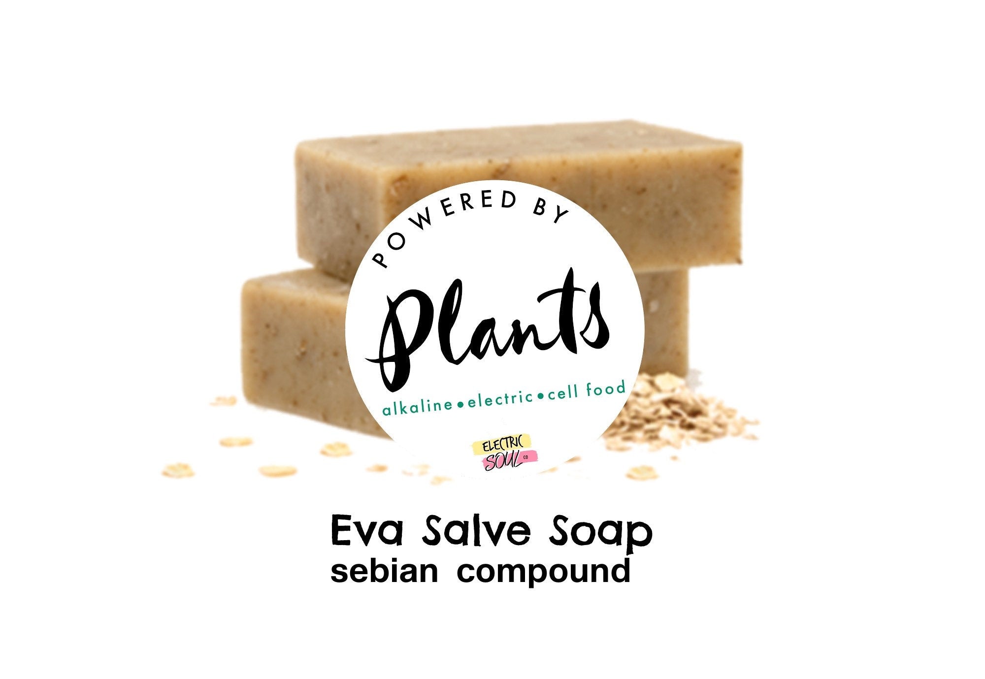 Eva Salve <b>Soap</b> Infused with Sea Moss Gel, only with Sebian approved oils. 